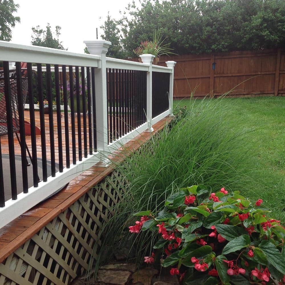Weatherables Vilano 3.5 ft. H x 6 ft. W Vinyl White Railing Kit