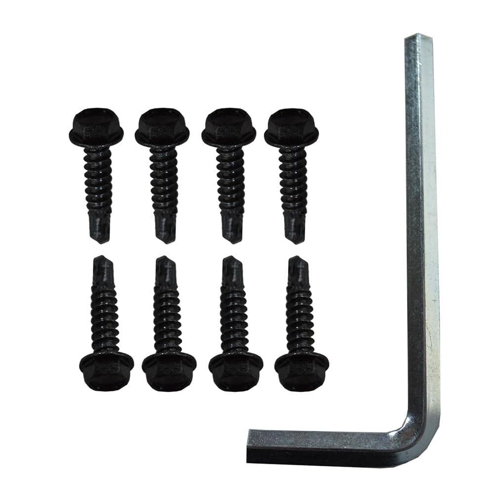 Weatherables Black Nylon Polymer Self-Closing Adjustable Gate Hinges (2-Pack)