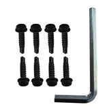 Weatherables Black Nylon Polymer Self-Closing Adjustable Gate Hinges (2-Pack)