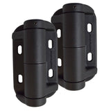 Weatherables Black Nylon Polymer Self-Closing Adjustable Gate Hinges (2-Pack)