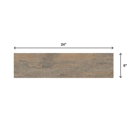 Marazzi Montagna Wood Weathered Gray 6 in. x 24 in. Porcelain Floor and Wall Tile (14.53 sq. ft. per case)