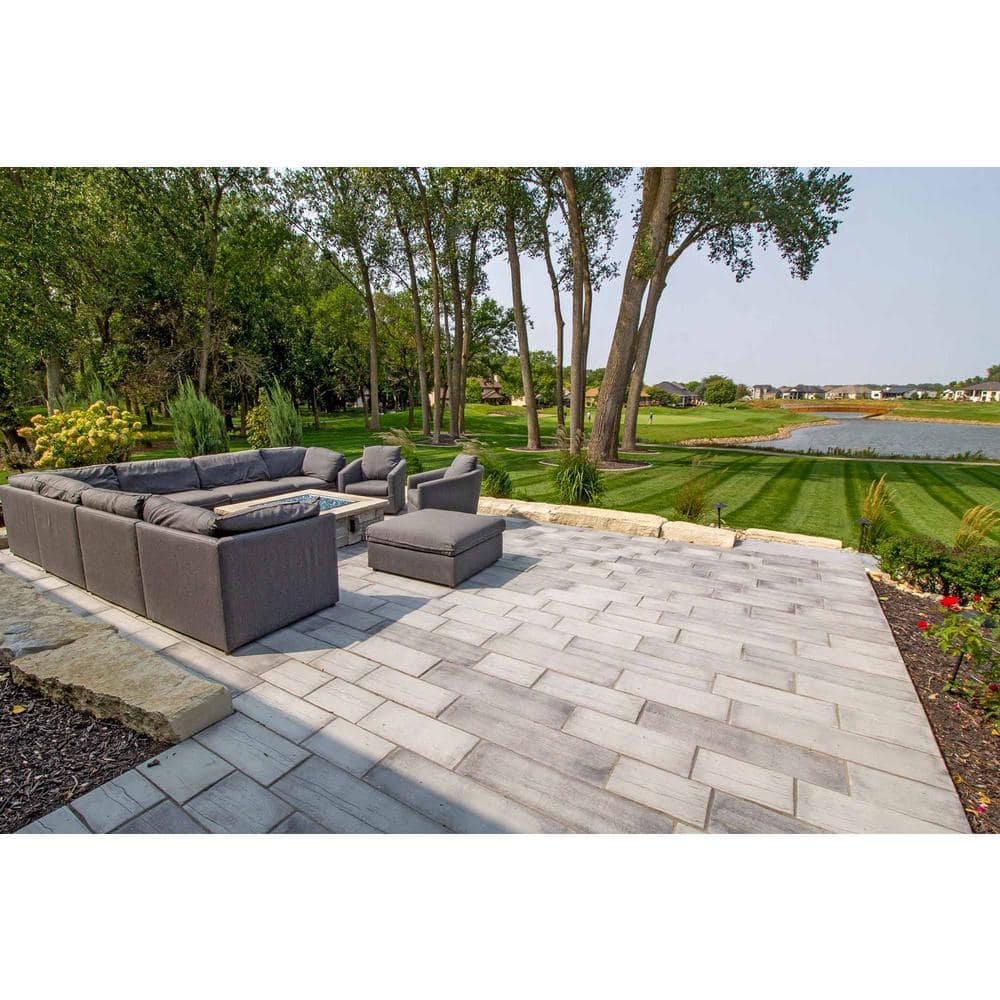 Silver Creek Stoneworks Barn Plank 35 in. x 9.75 in. x 2 in. Weathered Gray Concrete Paver (20-Piece/47.40 sq. ft./Pallet)