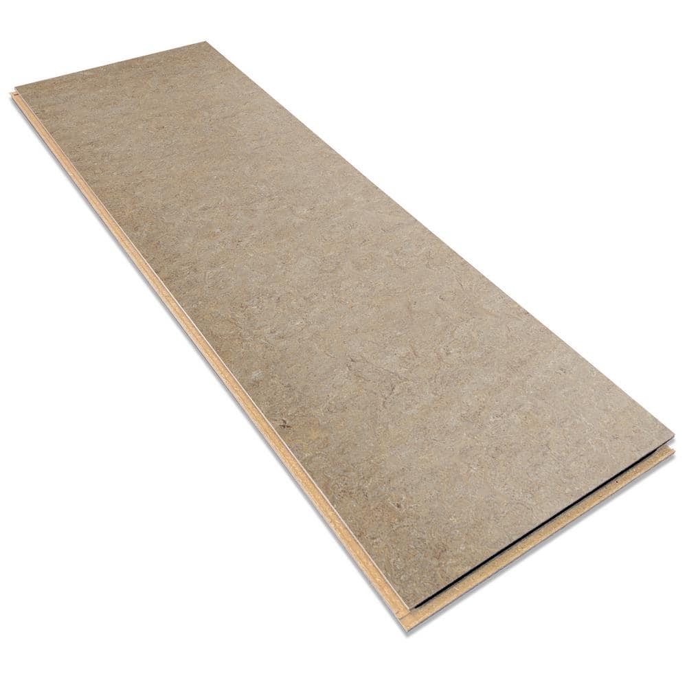 Marmoleum Cinch Loc Seal Weathered Sand 9.8 mm T x 11.81 in. W x 35.43 in. L Laminate Flooring (20.34 sq. ft./case)