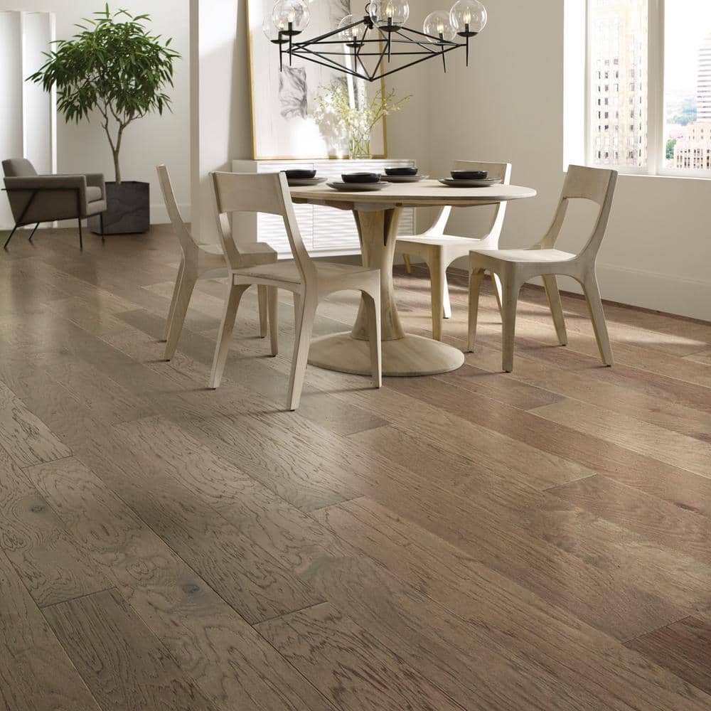 Shaw Hampshire Weathered Hickory 3/8 in. T X 6.3 in. W Tongue and Groove Engineered Hardwood Flooring (30.48 sq.ft./case)