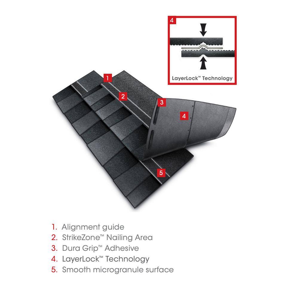 GAF Timberline HDZ Weathered Wood Laminated Shingles - Advanced Roofing Solution