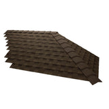 GAF TimberCrest Weathered Wood Bullnose Hip and Ridge Cap Shingles