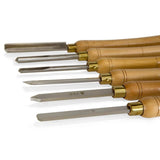 Artisan Chisel Set with 6 in. High-Speed Steel Blades and 10 in. England Beech Handles (6-Piece)