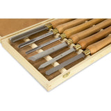 Artisan Chisel Set with 6 in. High-Speed Steel Blades and 10 in. England Beech Handles (6-Piece)