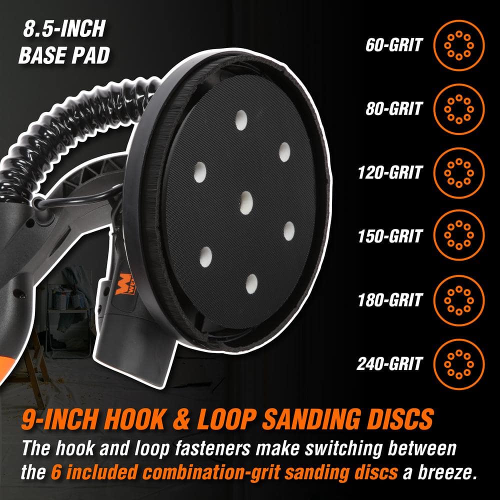 WEN 15 ft. 5 Amp Variable Speed Drywall Sander with Dust Hose