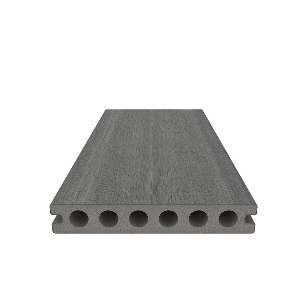 NewTechWood UltraShield Naturale Voyager Series Westminster Gray Composite Decking Board 49-Pack