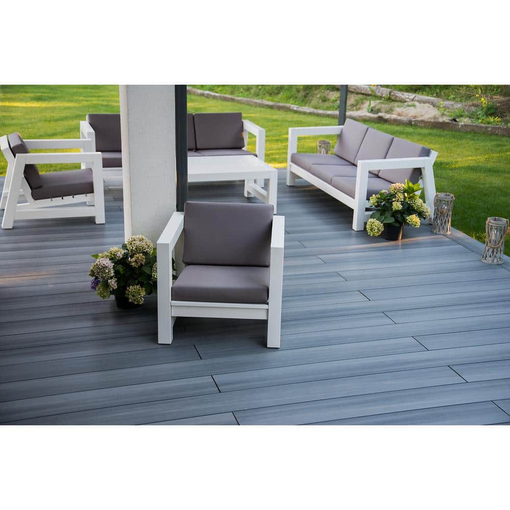 NewTechWood UltraShield Natural Voyager Series Westminster Gray Composite Decking Board (49-Pack)