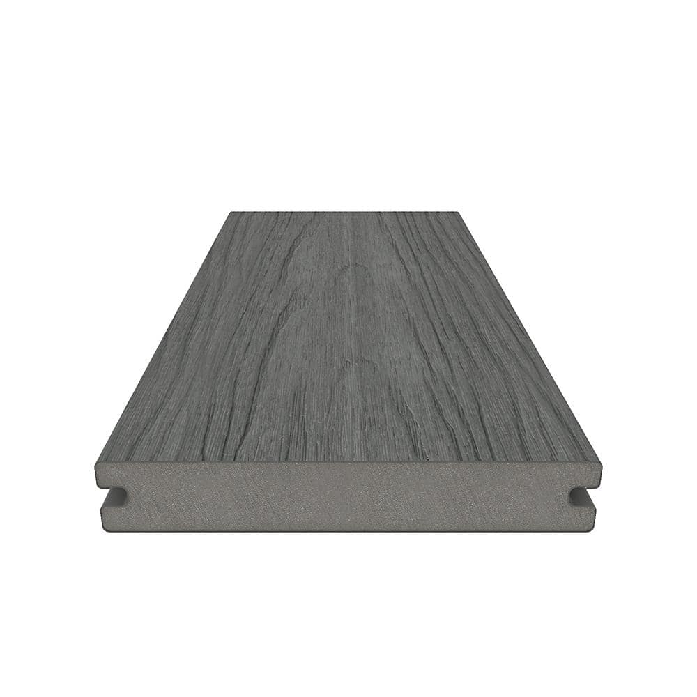 NewTechWood UltraShield Naturale Magellan Composite Decking Board 16 ft, Westminster Gray, 10-Pack