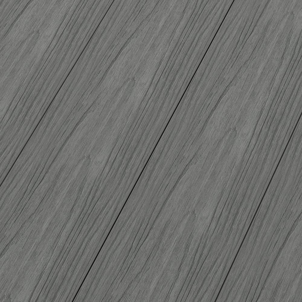 NewTechWood UltraShield Naturale Fascia 0.5 in. x 12 in. x 6 ft. Westminster Gray Composite Fasica Decking Board
