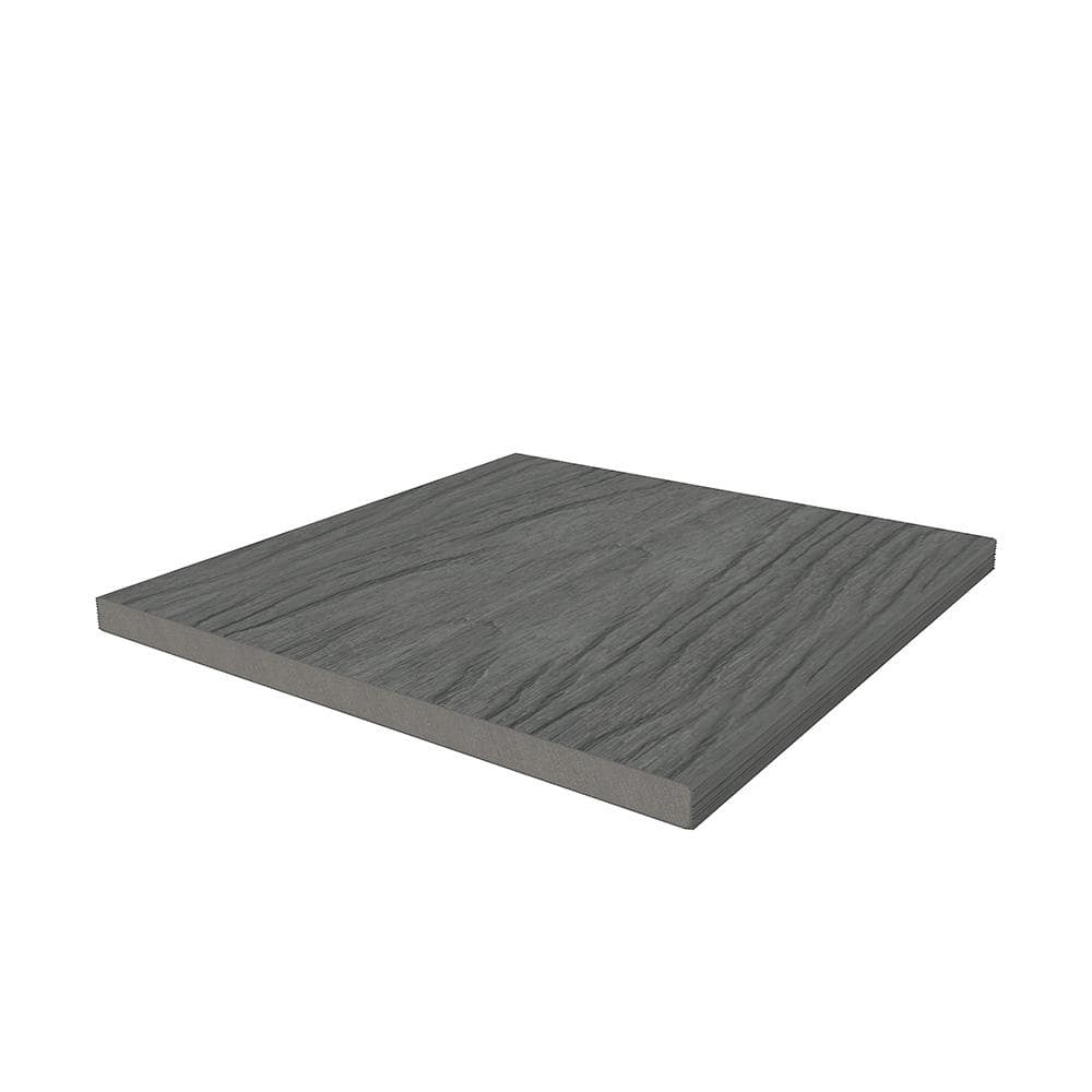 NewTechWood UltraShield Naturale Fascia 0.5 in. x 12 in. x 6 ft. Westminster Gray Composite Fasica Decking Board