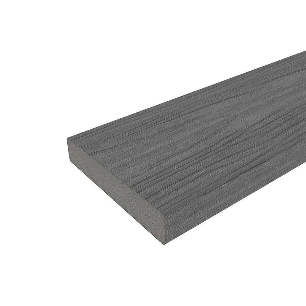 NewTechWood UltraShield Naturale Cortes Series 1 in. x 6 in. x 1 ft. Westminster Gray Solid Composite Decking Board Sample