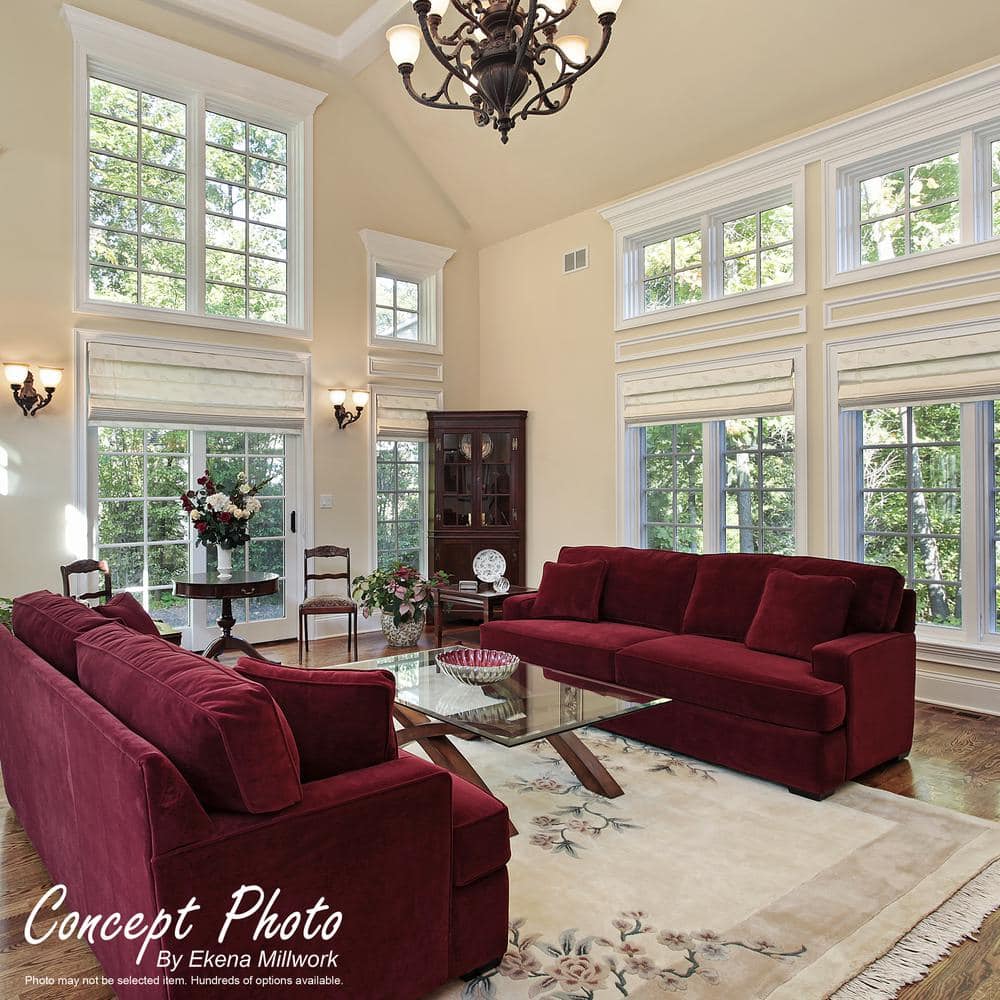 Ekena Millwork 3-1/2 in. x 1 in. x 96 in. RB3 Casing Moulding, PVC