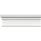 Ekena Millwork 3-1/2 in. x 1 in. x 96 in. RB3 Casing Moulding, PVC