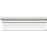 Ekena Millwork 3-1/2 in. x 1 in. x 96 in. RB3 Casing Moulding, PVC (12-Pack)