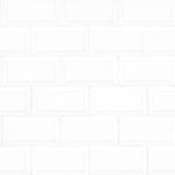 MSI Bright White Bevel 11.47 in. x 11.63 in. x 6 mm Glossy Porcelain Mesh-Mounted Mosaic Tile (13.35 sq. ft. / case)