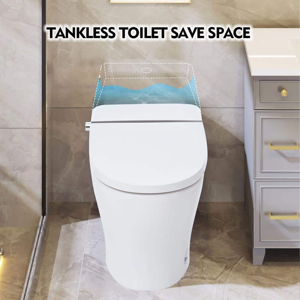 Abruzzo Smart Bidet Toilet with Heated Seat and Foot Sensor Flush