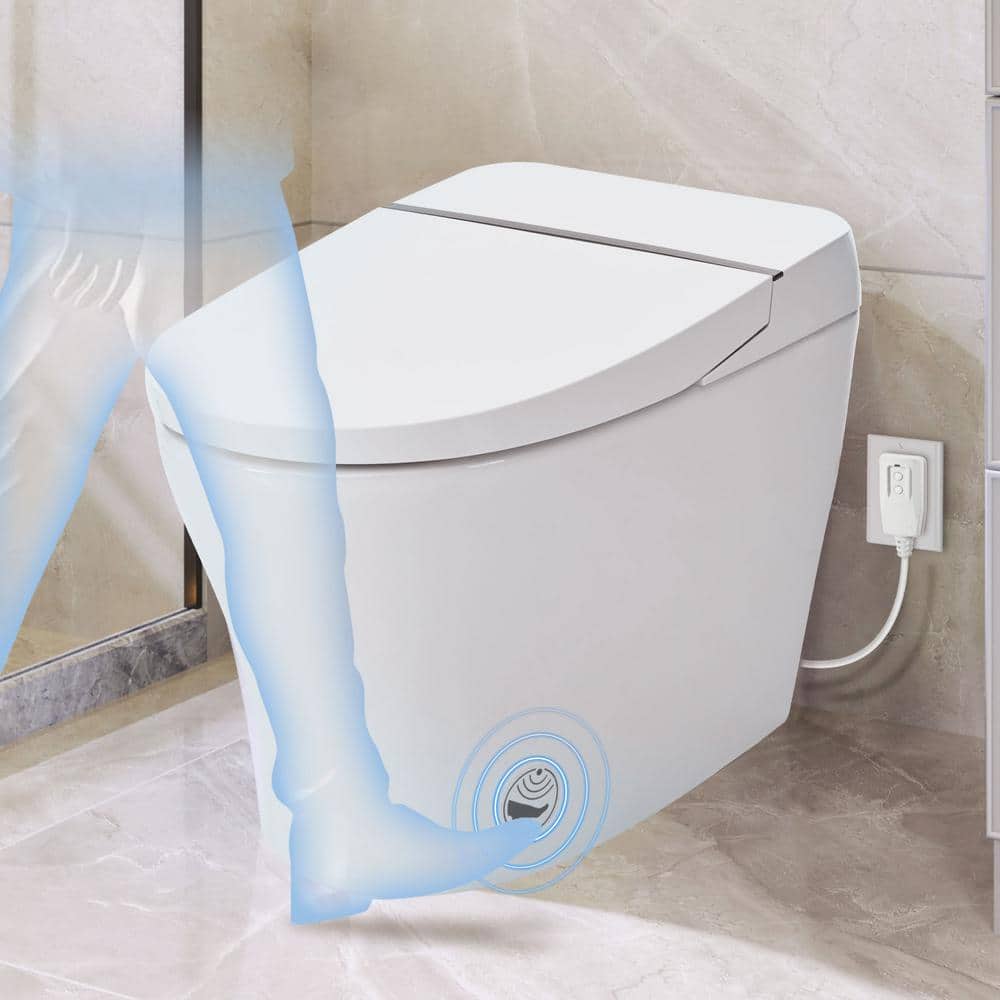 Abruzzo Smart Bidet Toilet with Heated Seat and Foot Sensor Flush