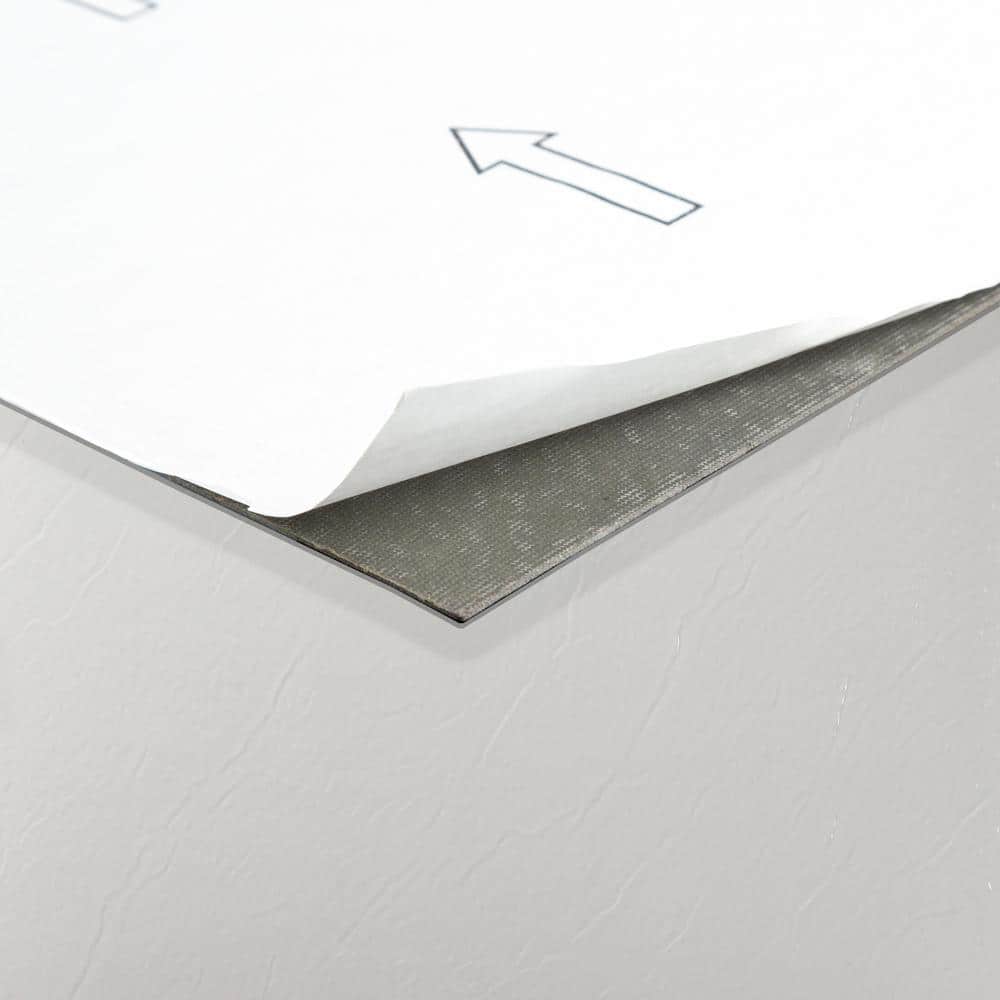 ACHIM Sterling White Solid 12 in. x 12 in. Peel and Stick Vinyl Tile (20 sq. ft. / case)
