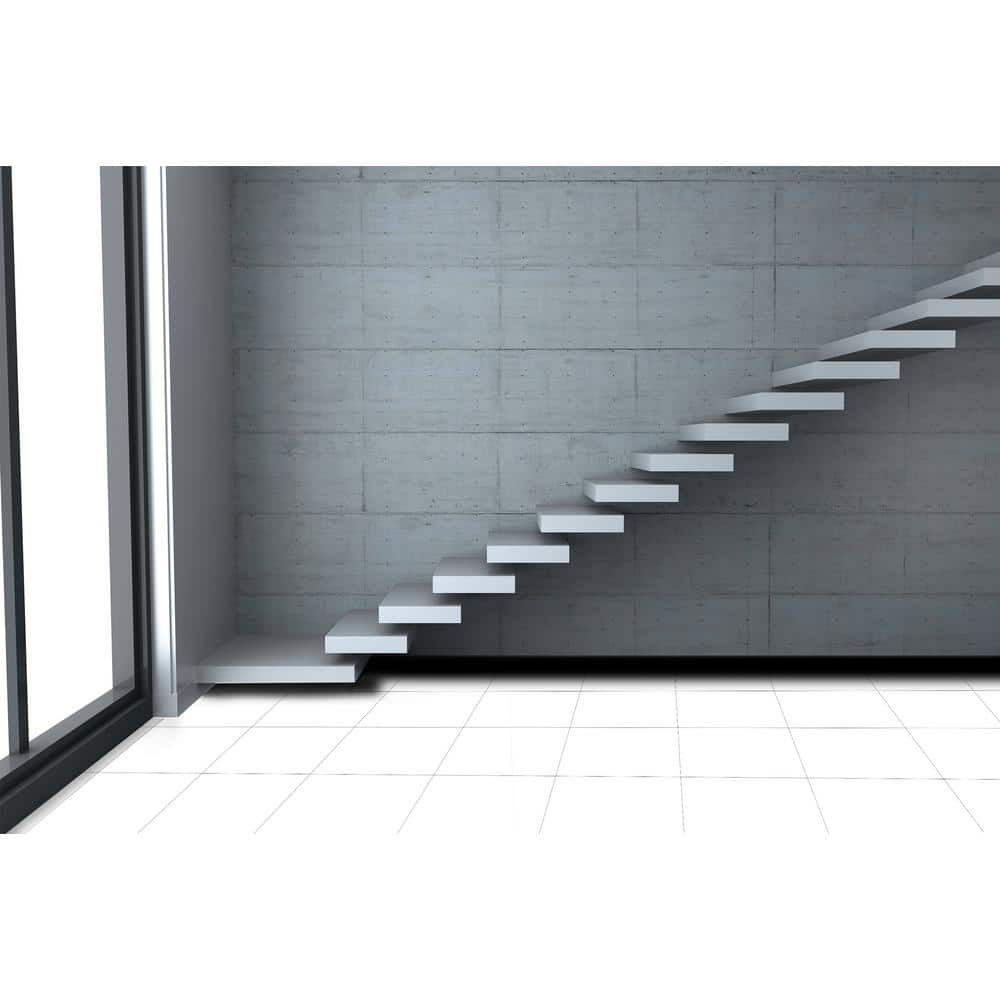 ACHIM Sterling White Solid 12 in. x 12 in. Peel and Stick Vinyl Tile (20 sq. ft. / case)
