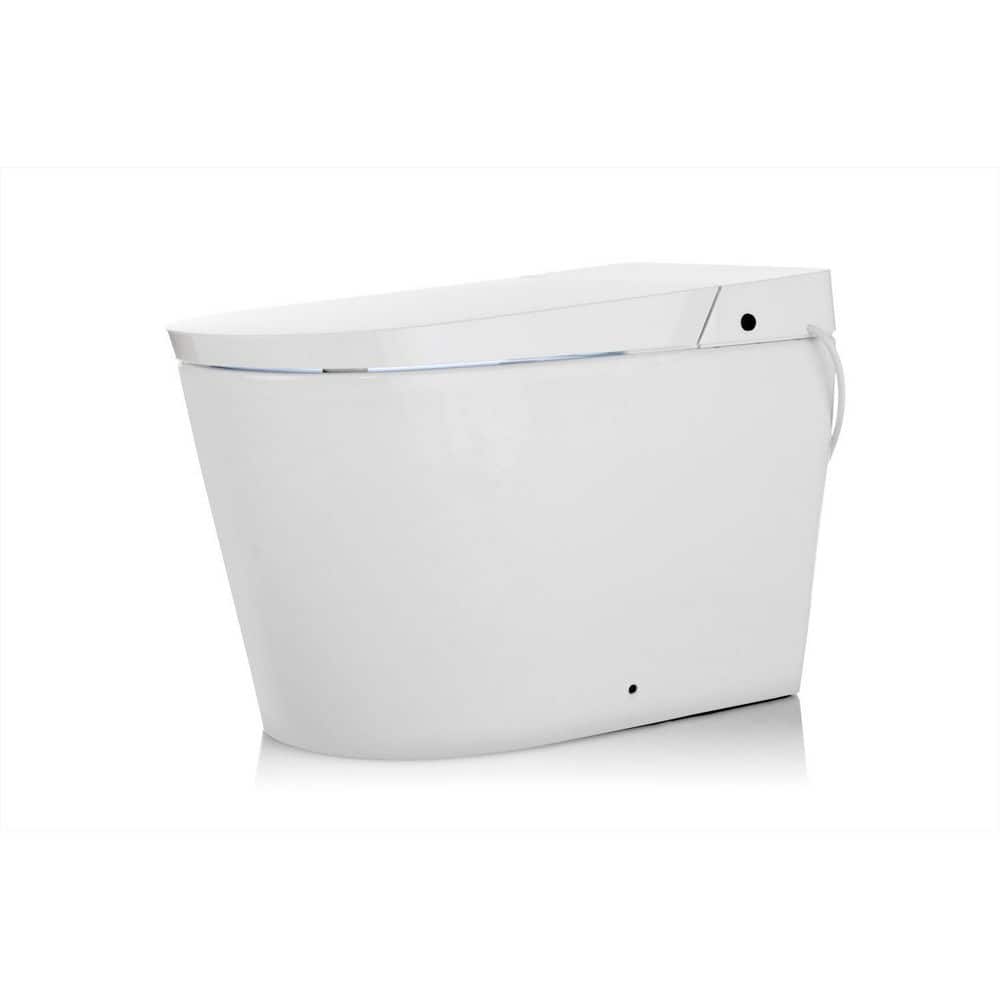 Alpha Bidet UXT Pearl 1.28 GPF Elongated Smart Toilet With Next Gen Bidet Tech, White