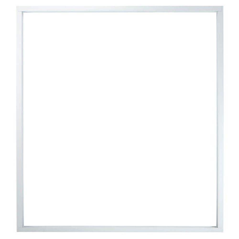 72 in. x 80 in. 50 Series White Vinyl Sliding Patio Door Frame Kit, Universal Handing
