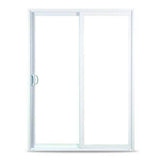 72 in. x 80 in. 50 Series White Vinyl Left-Hand Sliding Patio Door