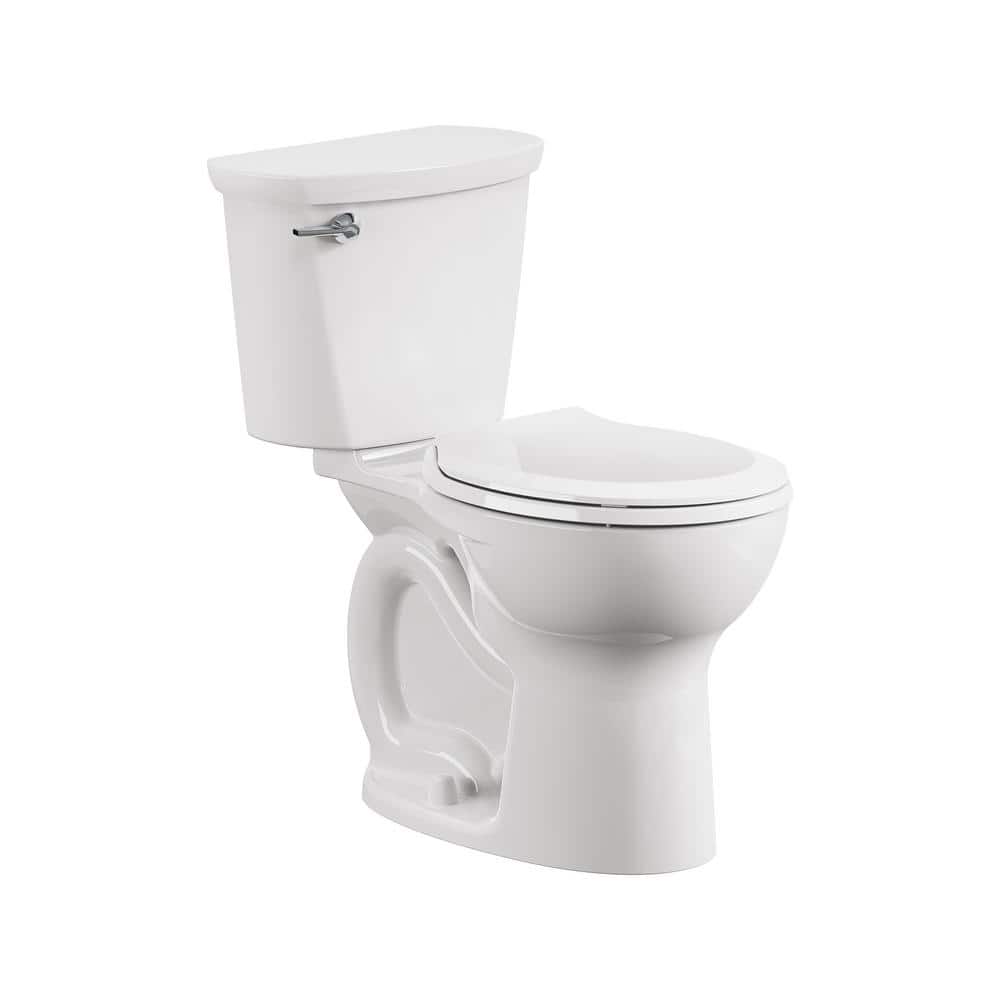 American Standard Cadet White Round Chair Height 2-Piece Toilet, 12-in Rough-In, ADA Compliant