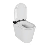 FORCLOVER Elongated Bidet Toilet with Auto Flush, Heated Seat, and Warm Air Dryer - White