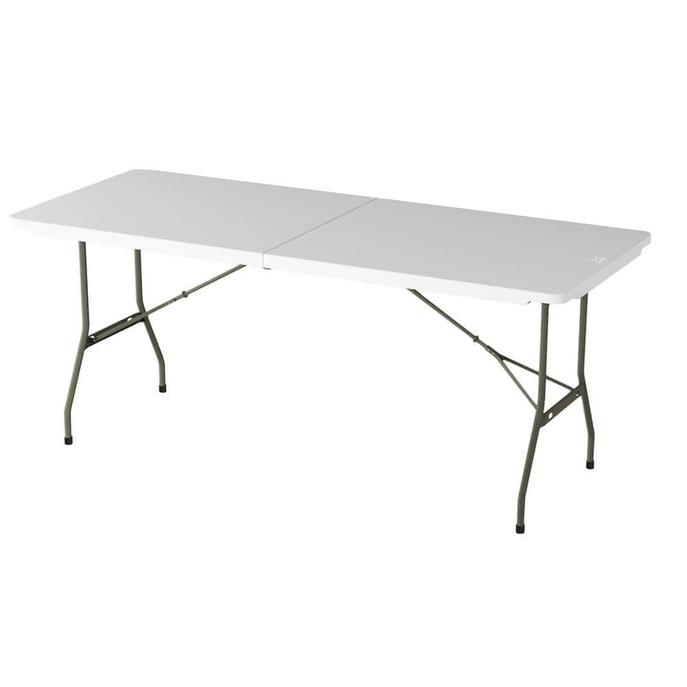 Lavish Home 6 ft. Folding Utility Table with Plastic Tabletop