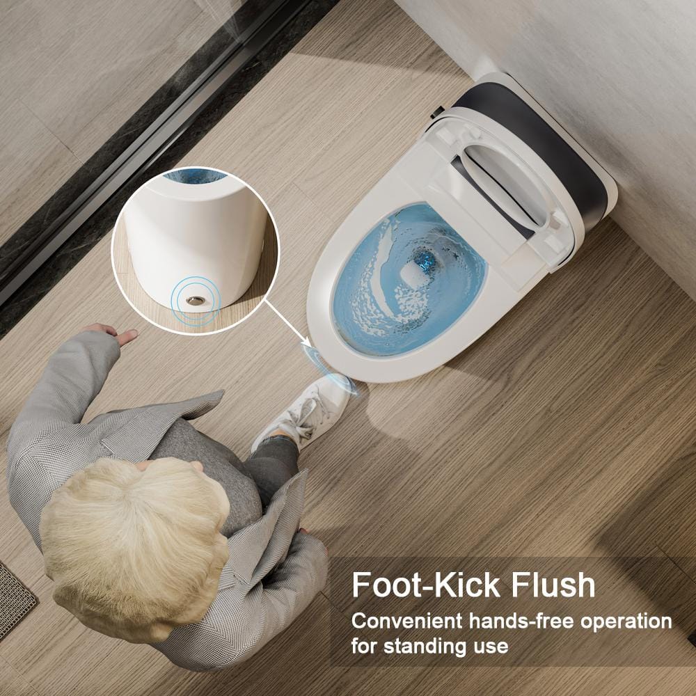 Casta Diva Elongated Non-Electric Bidet Toilet with 1.0 GPF, Rear & Front Wash