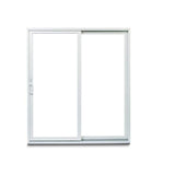 70-1/2 in. x 79-1/2 in. 200 Series White Right-Hand Perma-Shield Gliding Patio Door w/ White Int & Satin Nickel Hardware