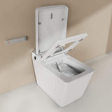 ANGELES HOME Rectangular Bidet Toilet with Auto Open/Close Lid & Night Light