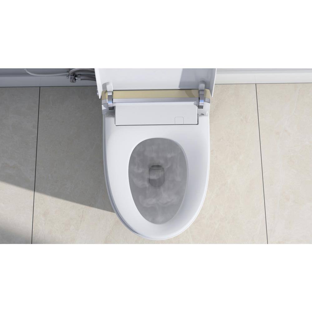 ANGELES HOME Elongated Smart Toilet with Auto Open/Close, Heated Seats, and Remote Control