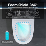 ANGELES HOME Elongated Smart Toilet Bidet with Automatic Features & Night Light
