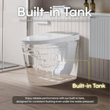 ANGELES HOME Smart Bidet Toilet with Built-in Tank, Auto Flush & UV Sterilization