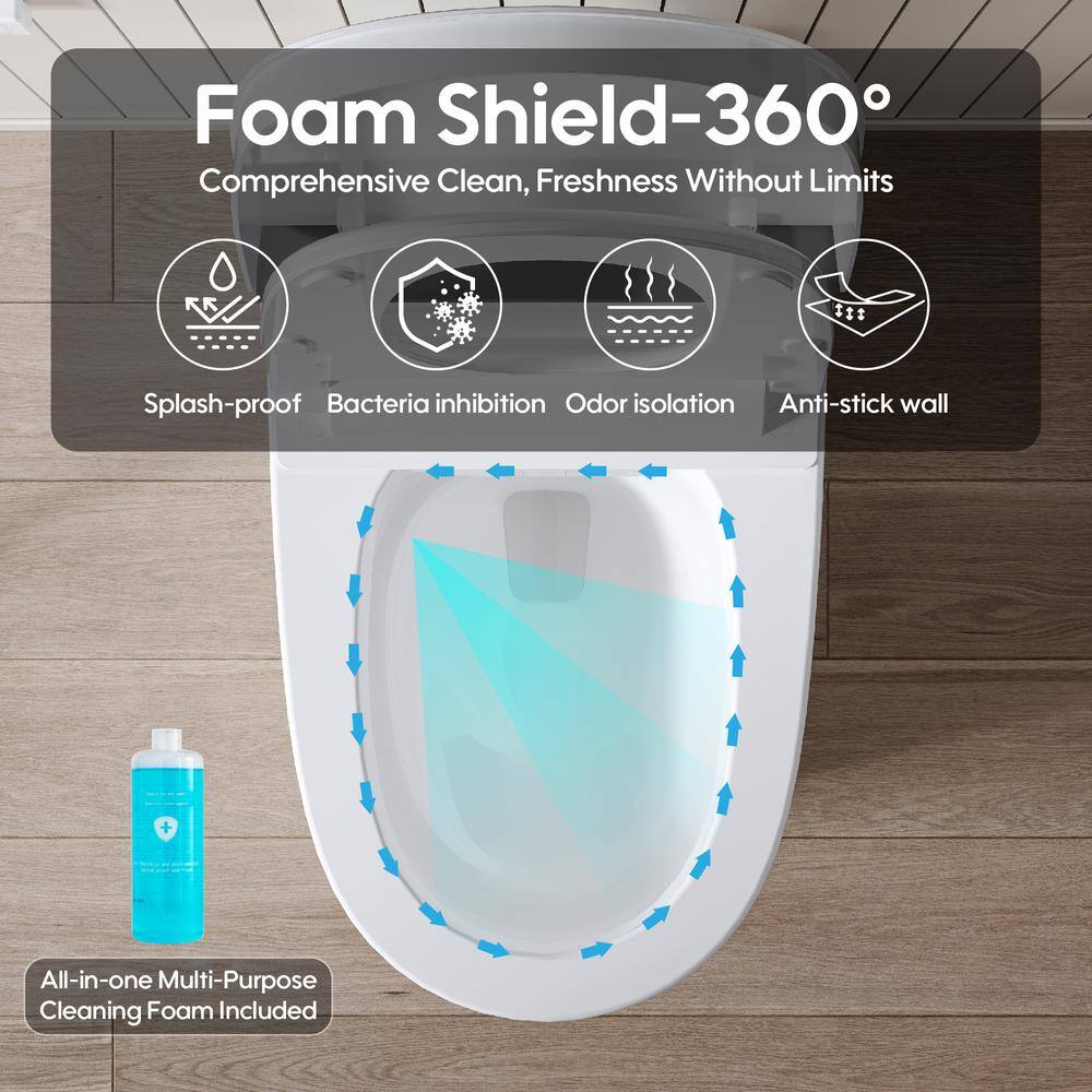 ANGELES HOME Smart Bidet Toilet with Built-in Tank, Auto Flush & UV Sterilization