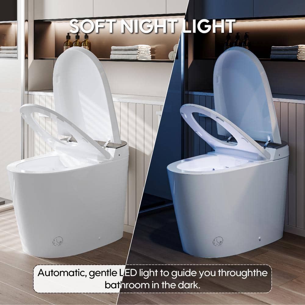 ANGELES HOME Smart Bidet Toilet with Built-in Tank, Auto Flush & UV Sterilization