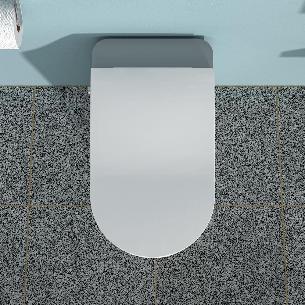 ANGELES HOME Elongated Smart Bidet Toilet with Heated Seat, Foot Sensor, and Smart Remote Control