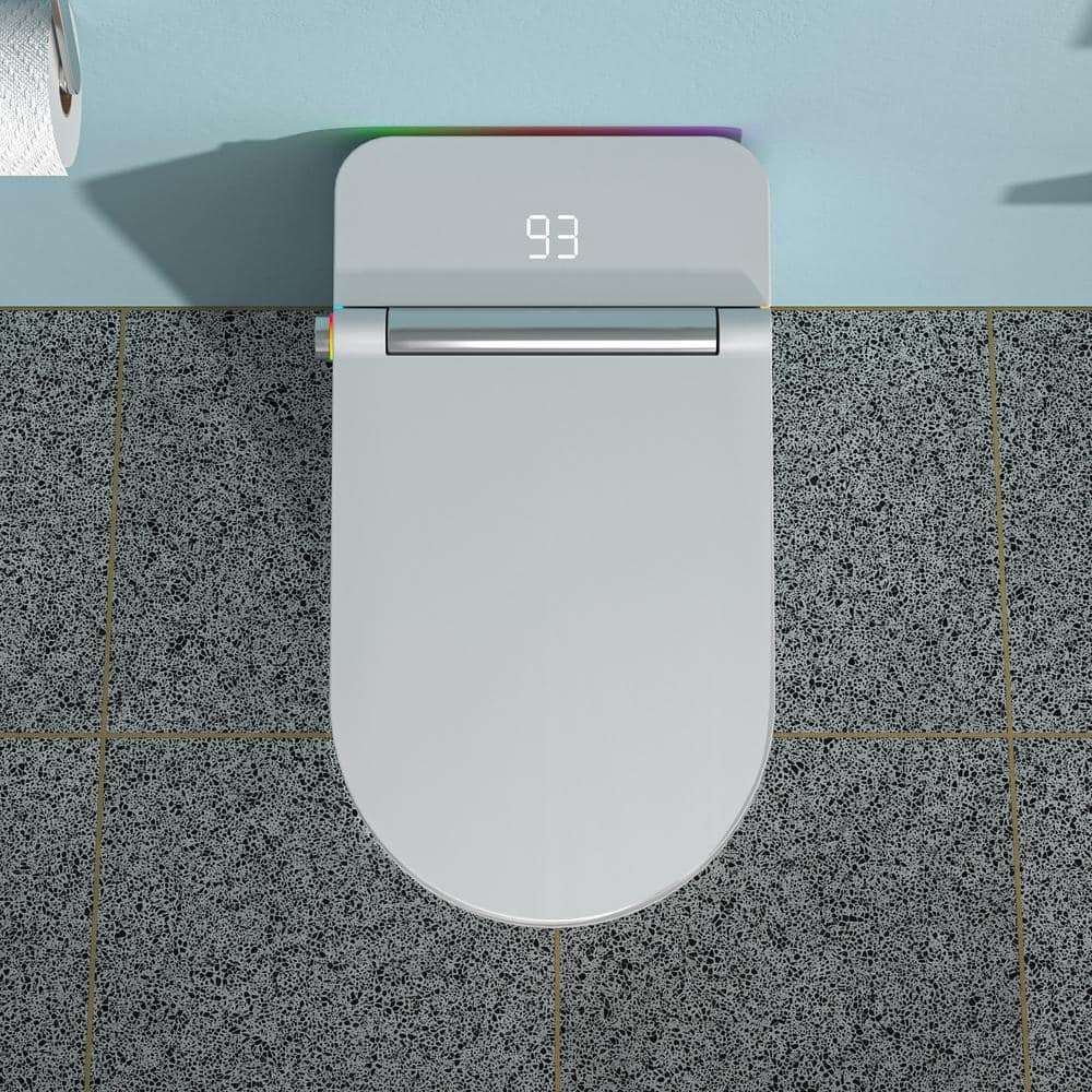 ANGELES HOME Elongated Smart Bidet Toilet with Heated Seat and LED Night Light