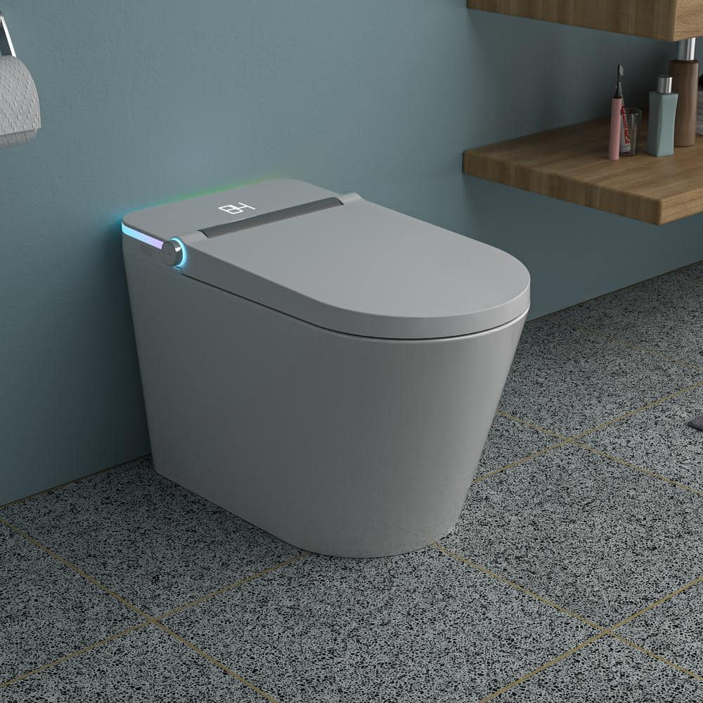 ANGELES HOME Elongated Smart Bidet Toilet with Heated Seat and LED Night Light