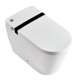 ANGELES HOME Smart Toilet with Integrated Bidet - Auto Open, Heated Seat, Self-Clean Nozzle, Remote Control, Round Bowl
