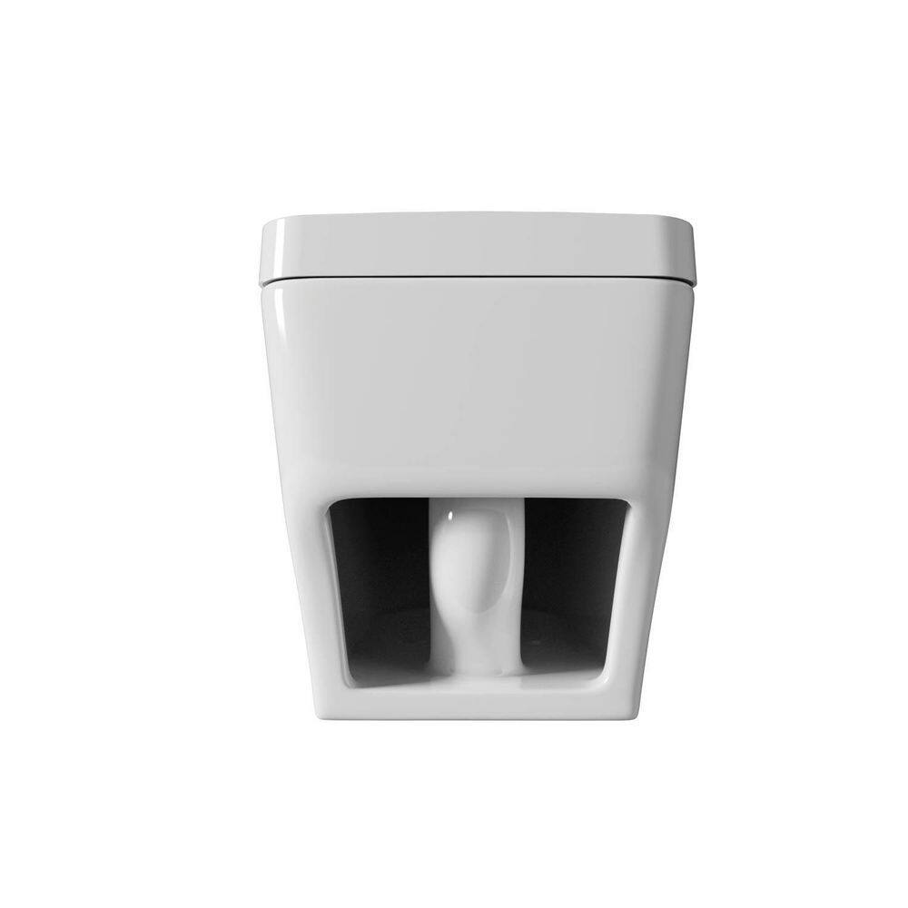 ANGELES HOME Smart Toilet with Integrated Bidet - Auto Open, Heated Seat, Self-Clean Nozzle, Remote Control, Round Bowl