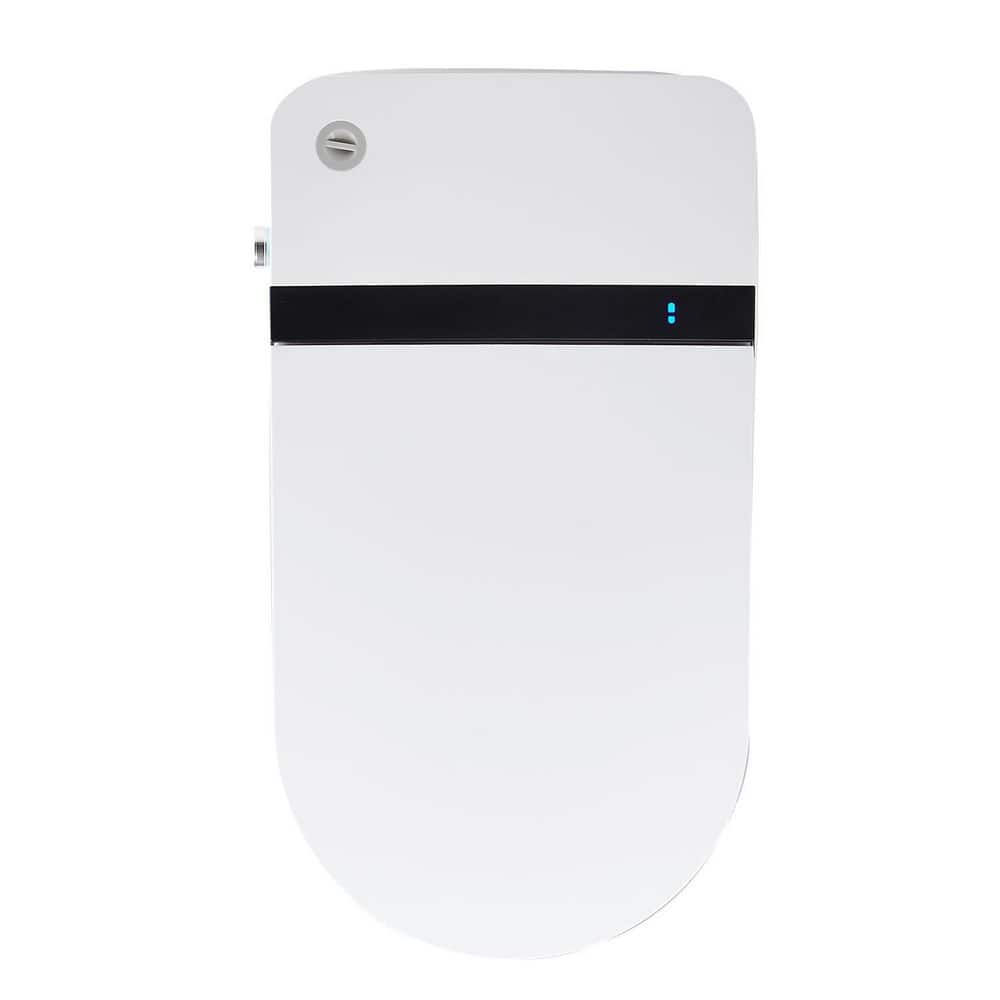 ANGELES HOME Smart Toilet with Integrated Bidet - Auto Open, Heated Seat, Self-Clean Nozzle, Remote Control, Round Bowl