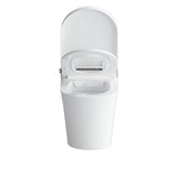 ANGELES HOME Smart Toilet with Integrated Bidet - Auto Open, Heated Seat, Self-Clean Nozzle, Remote Control, Round Bowl