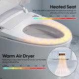 ANGELES HOME Smart Bidet Toilet with Heated Seat and Auto Features