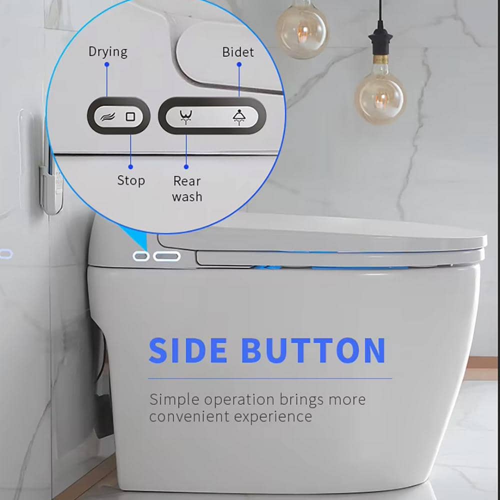 ANGELES HOME Smart Bidet Toilet with Heated Seat and LED Display